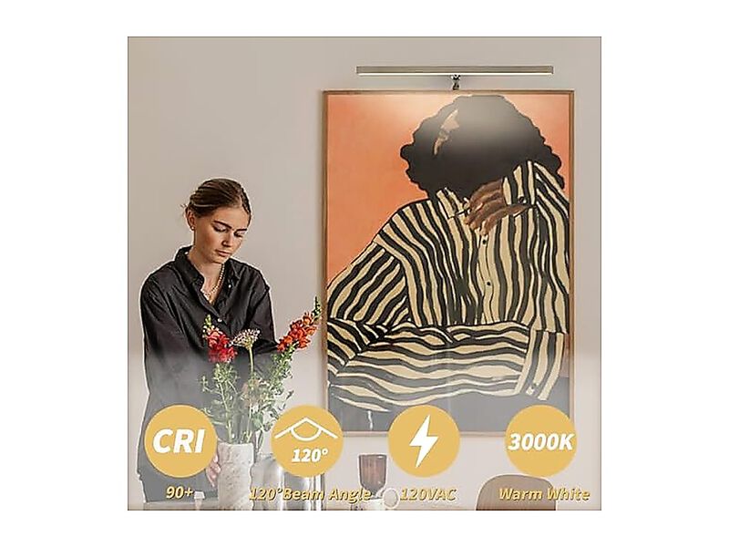 LED Lights Plug In 16 Inch 4W Adjustable Art Light Gallery Wall Work Antique image number 2