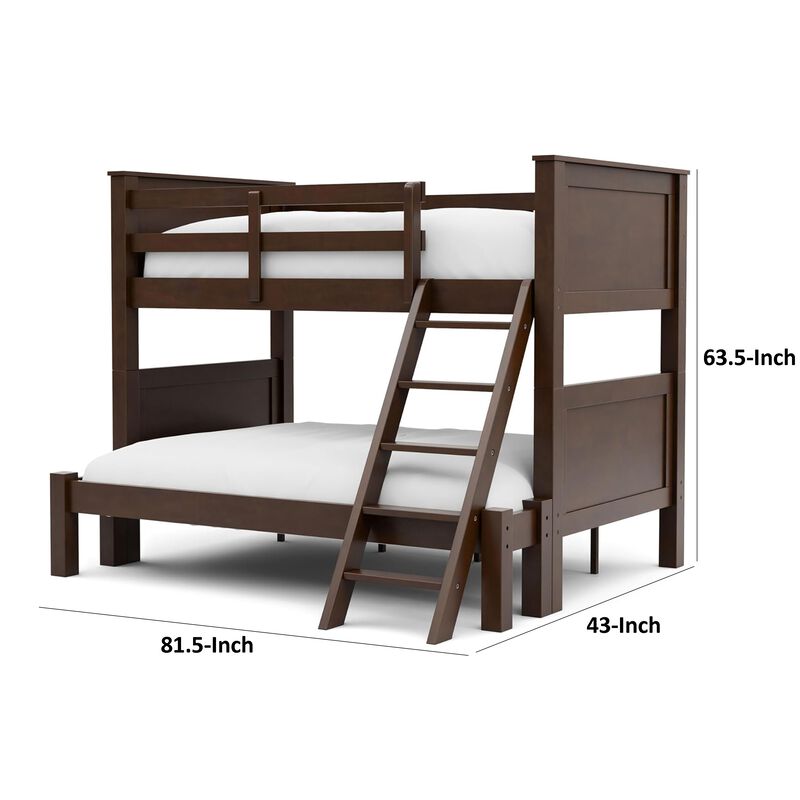 Zedy Bunk Bed with Ladder and Guardrails image number 5
