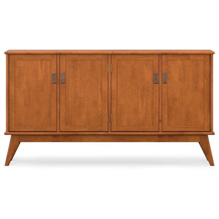 Muxzon Mid Century Solid Rubberwood Sideboard Buffet