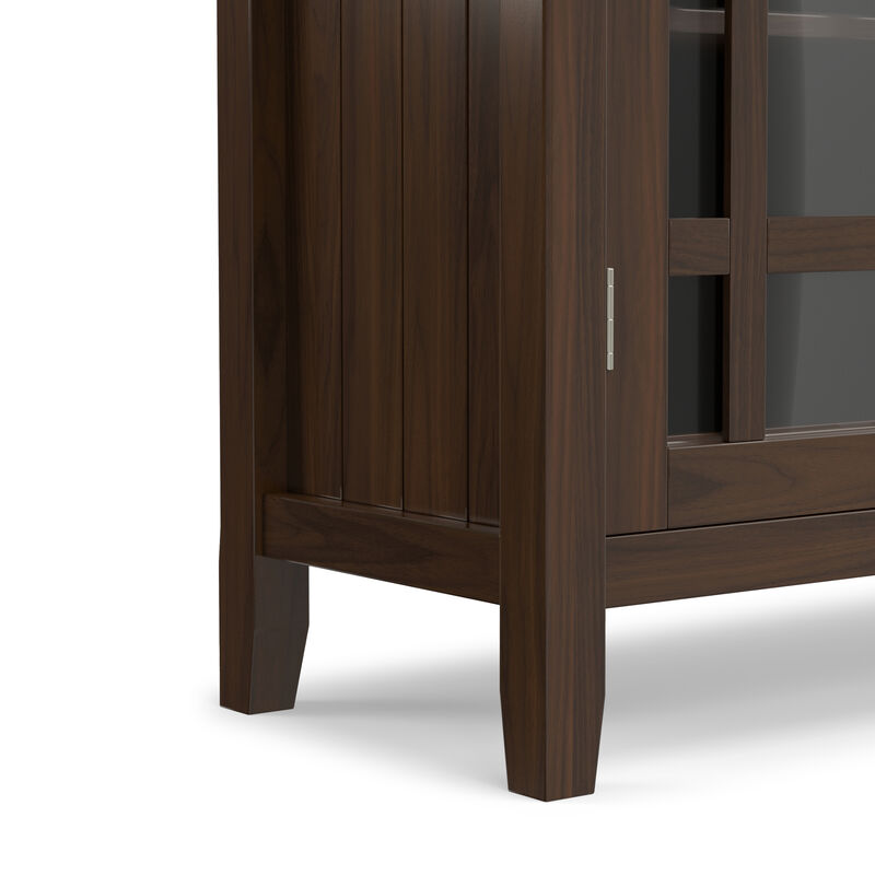 Bedford SOLID WOOD 39 inch Wide Transitional Medium Storage Cabinet in Dark Tobacco Brown image number 9