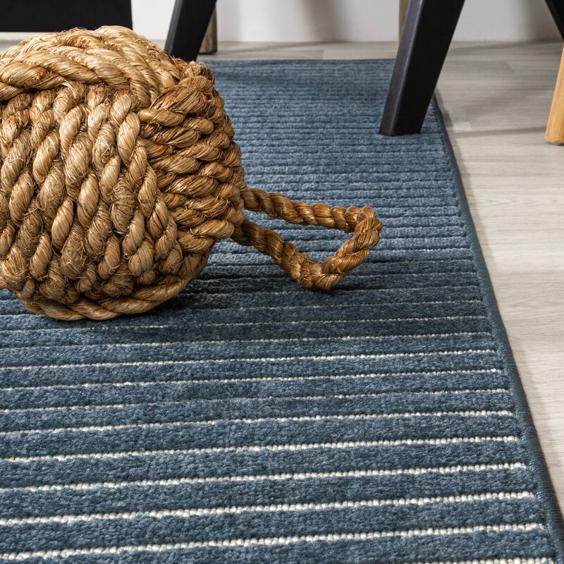 Aarhus Minimalist Scandi Striped Area Rug