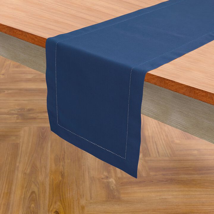 Cotton Linen Table Runner - Cotton Linen Hemstitch