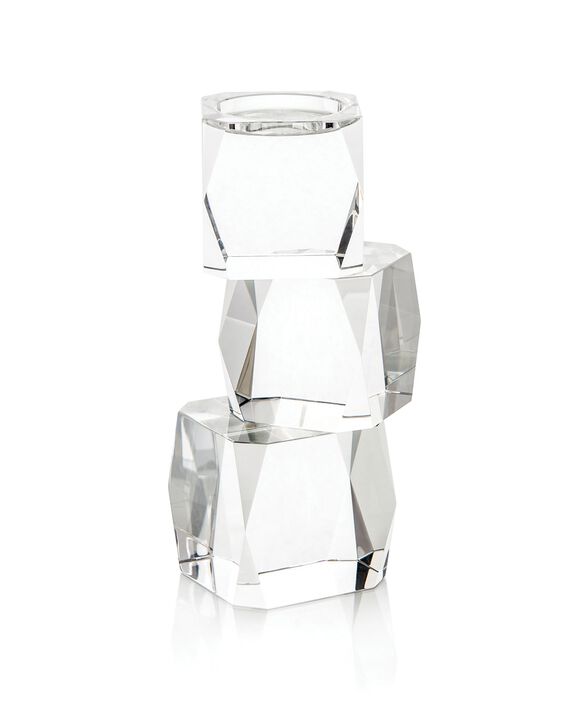 Crystal Cubist Candleholder