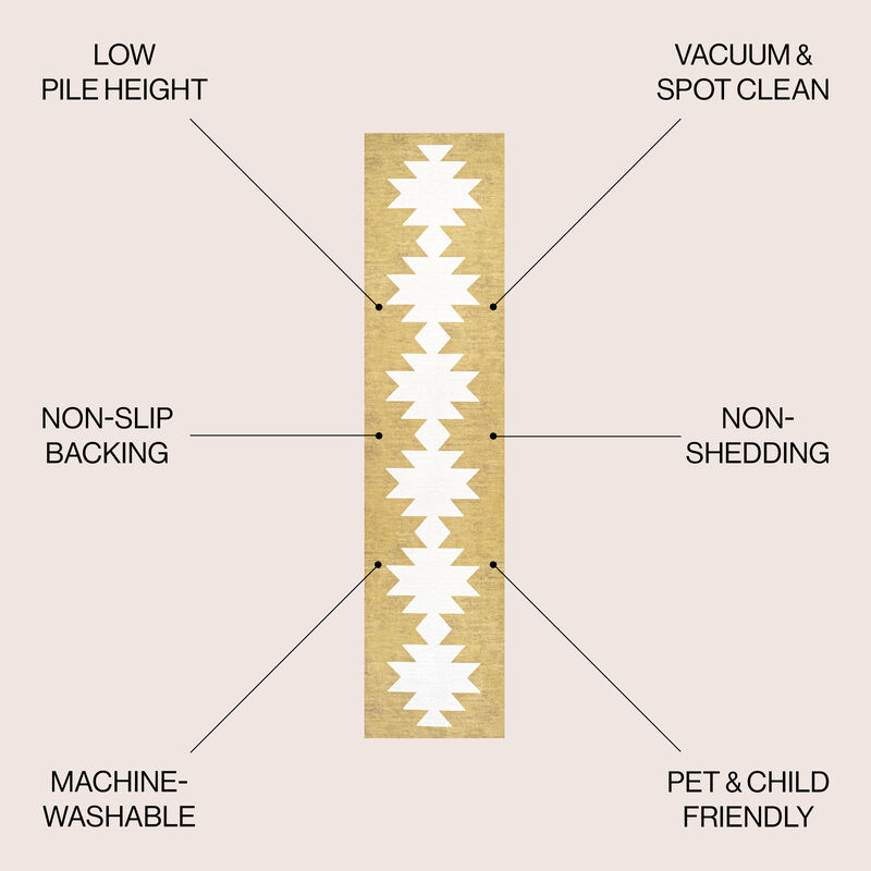 Chayton Minimalist Geometric Machine-Washable Indoor Area Rug