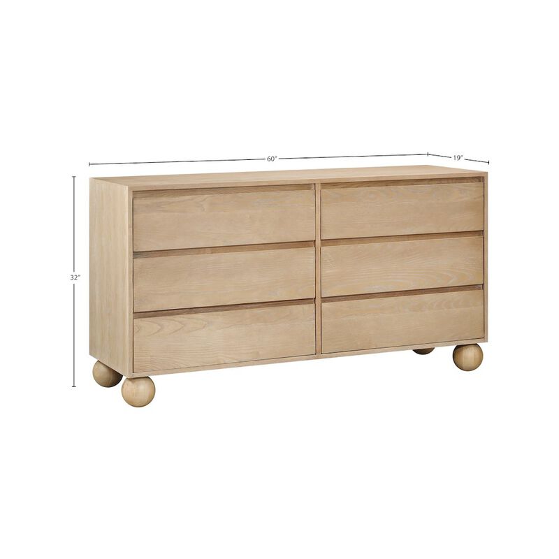 Meridian Furniture Kent Natural Dresser