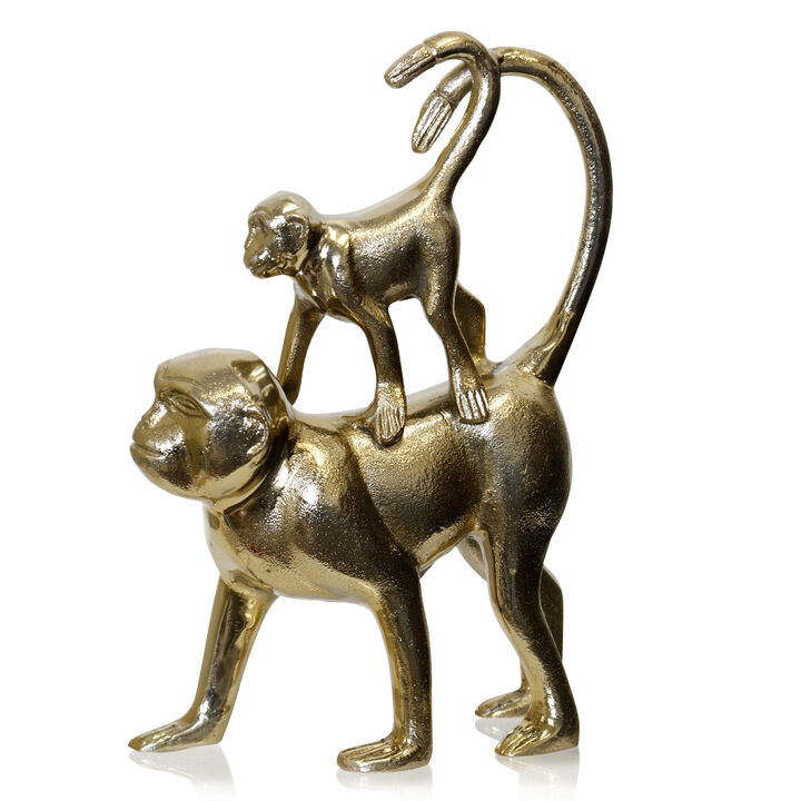 Gold Monkey with baby