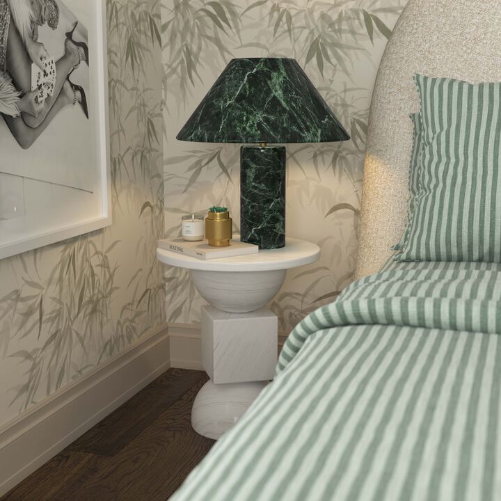 Mable Spider Green Marble Table Lamp