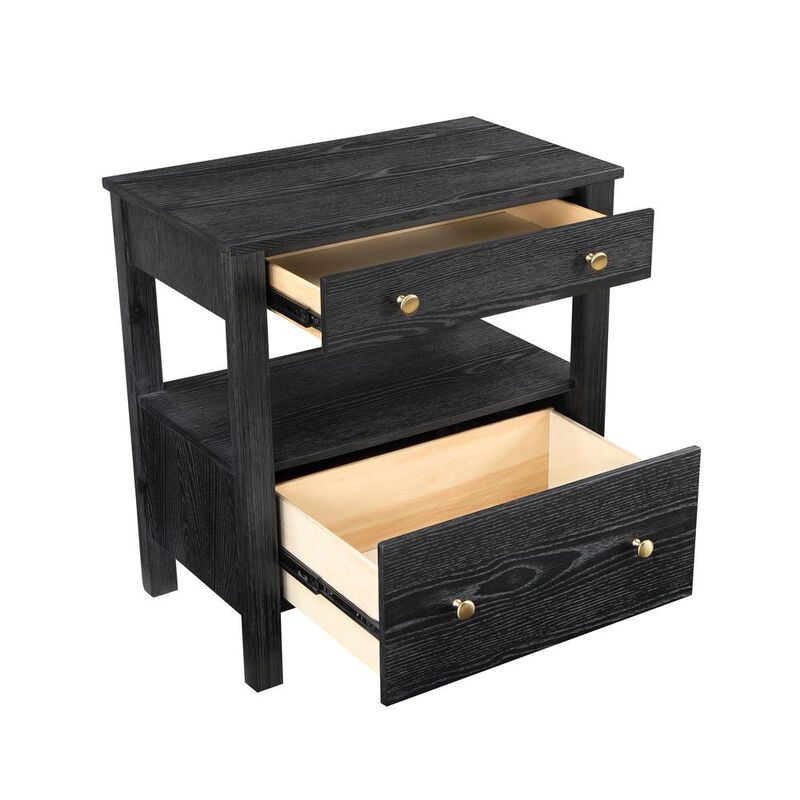 Comfort Pointe Delano 2 Drawer Nightstand
