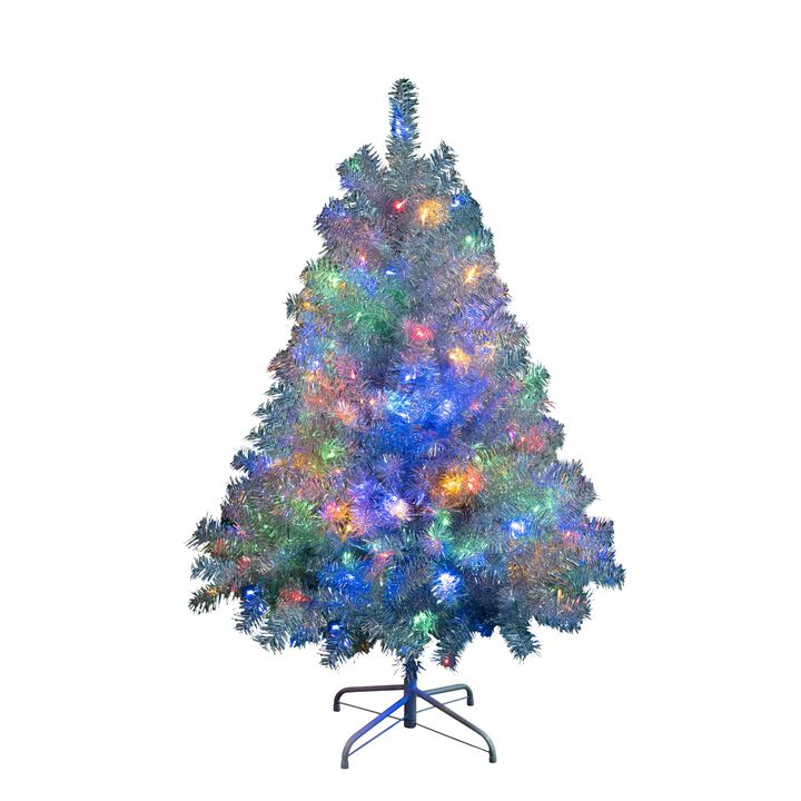 4FT Sliver Pre-Lit Artificial Christmas Tree