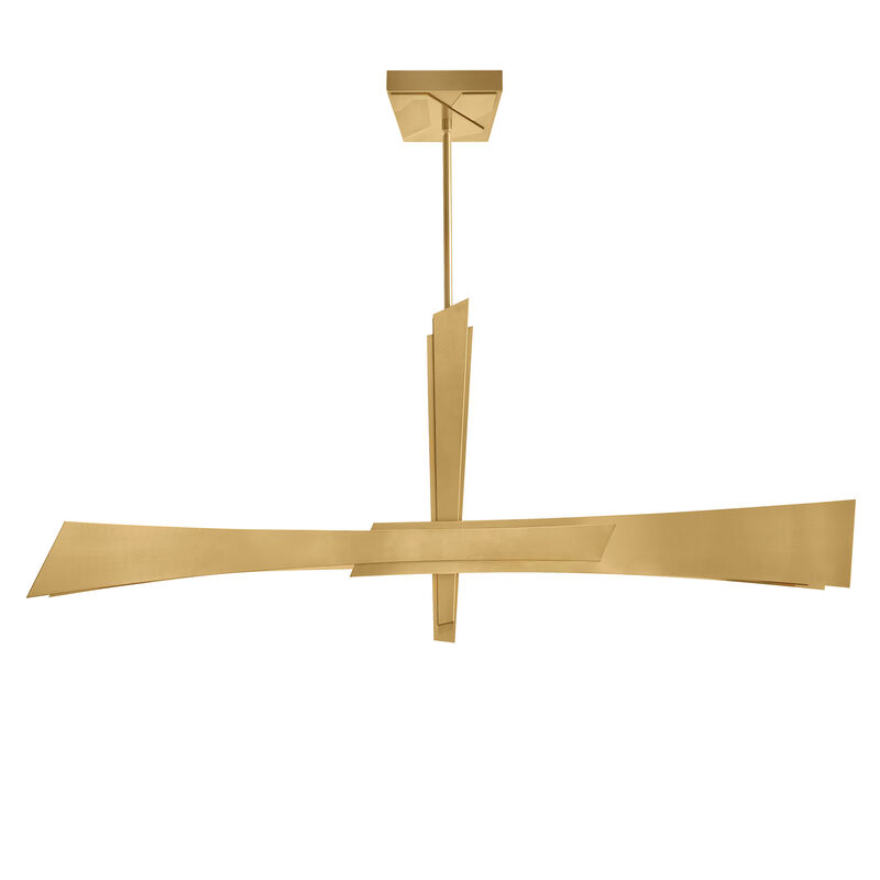 Solara Integrated LED Brass Chandelier
