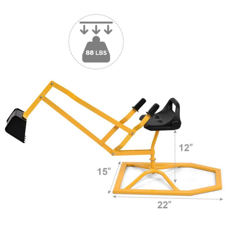 Hivvago Heavy Duty Kid Ride-on Sand Digging Digger