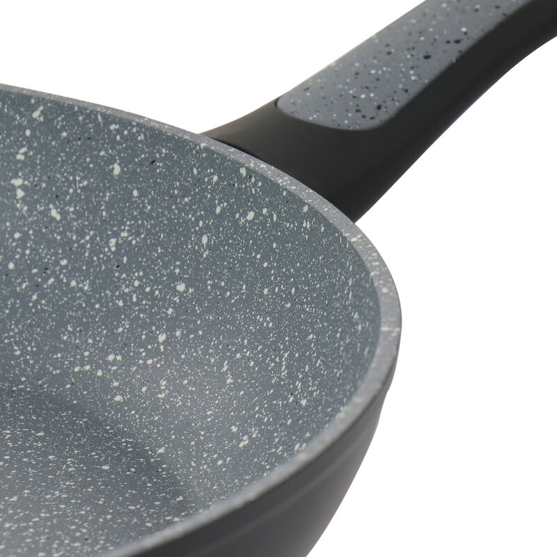 Oster Bastone 12 Inch Aluminum Nonstick Frying Pan in Speckled Gray