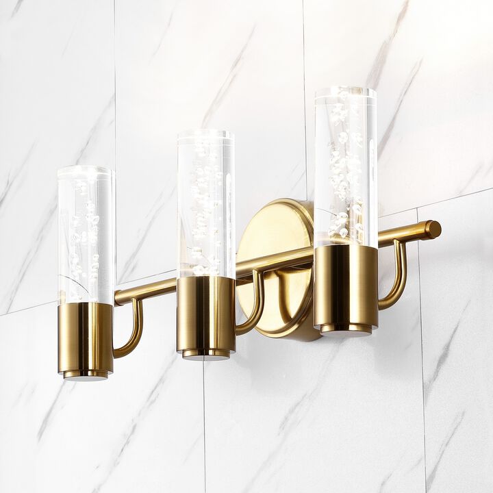 Bolha Minimalist Modern Bubble Acrylic/Iron Integrated LED Vanity Light