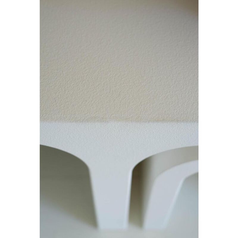 Kalalou Inc White Wood Rectangle Coffee Table with Nesting Accent Tables image number 3