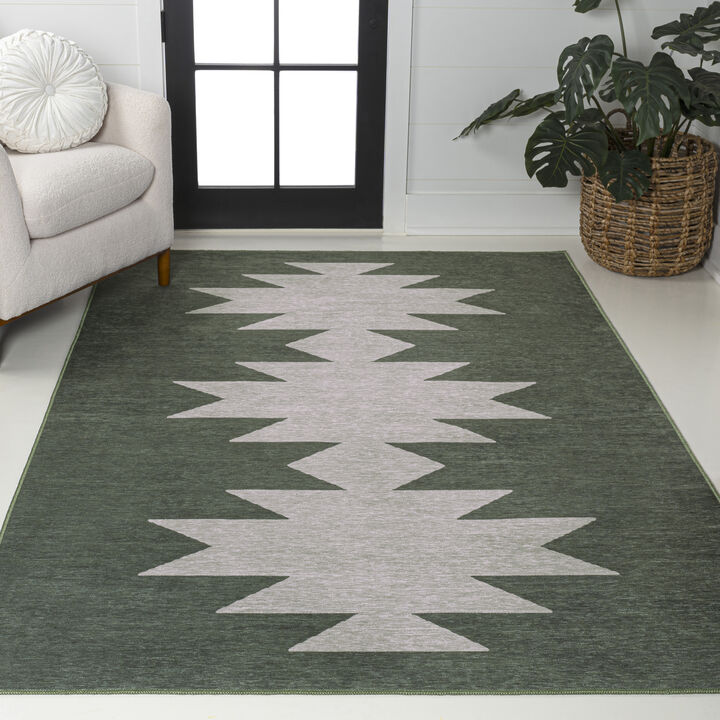Chayton Minimalist Geometric Machine-Washable Indoor Area Rug