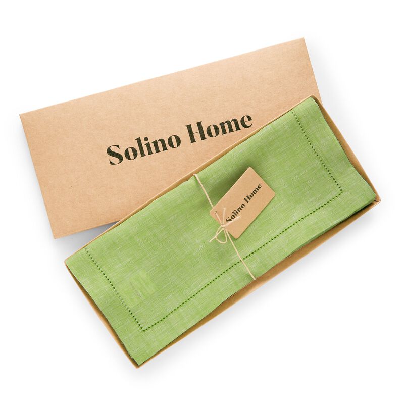 Solino Home Milan 100% Linen Table Runner &ndash; Handcrafted, Machine Washable, Perfect for Holiday and Everyday Dining