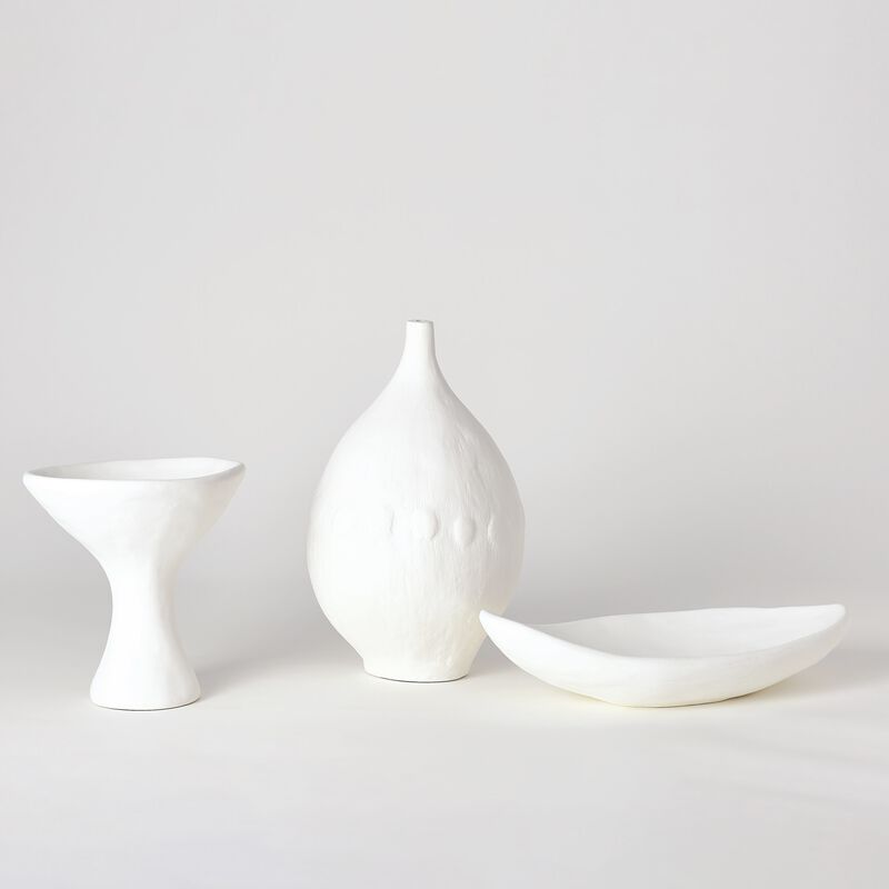 Modernist Vase-White