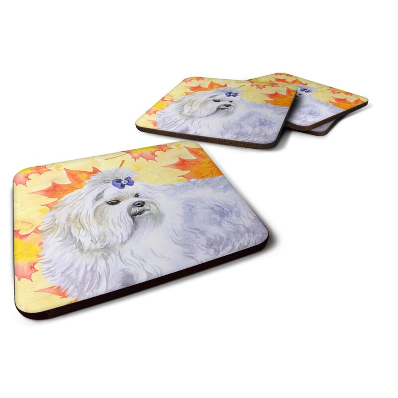 Caroline's Treasures Maltese Fall Decorative coasters, Multicolor