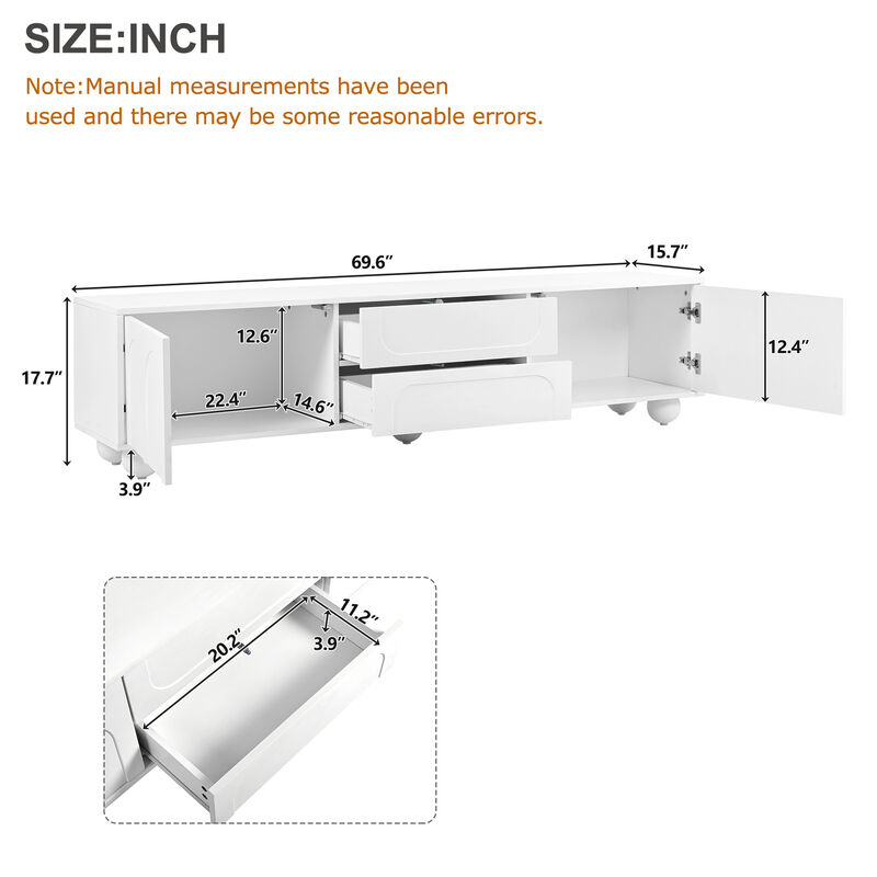 Merax Entertainment Center TV Stand for Living Room