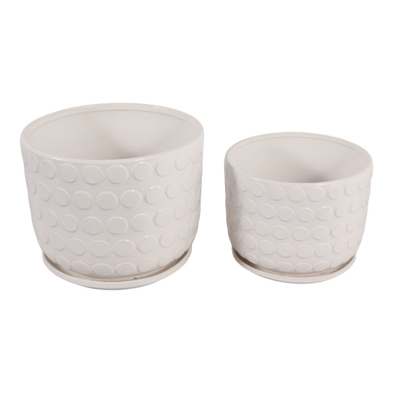 S/2 Bubbles Planter W/ Saucer image number 3