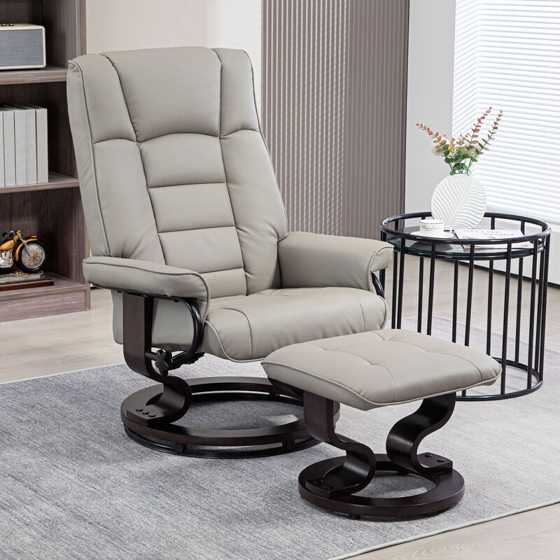 Hivvago Recliner Chair with Ottoman and High Back image number 1