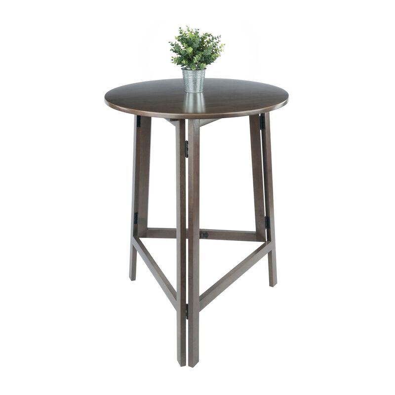 Winsome 32.36" x 30.83" Accent Table, Oyster Gray (16340)