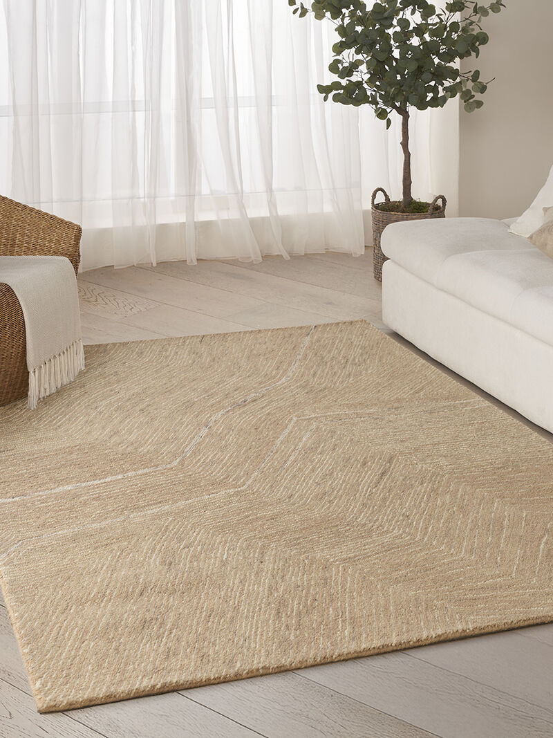 Pure Angles ANG01 Camel 3'9" x 5'9" Rug