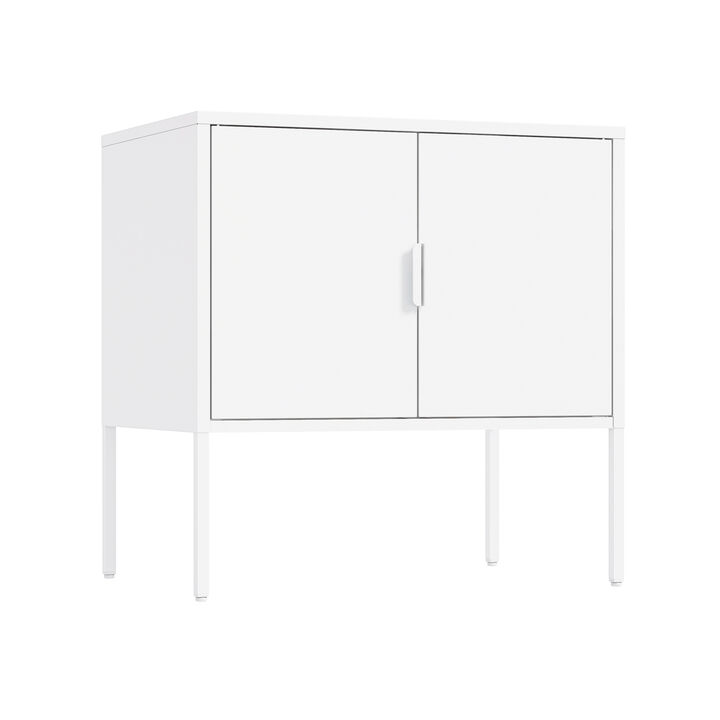 Ava White Accent Cabinet
