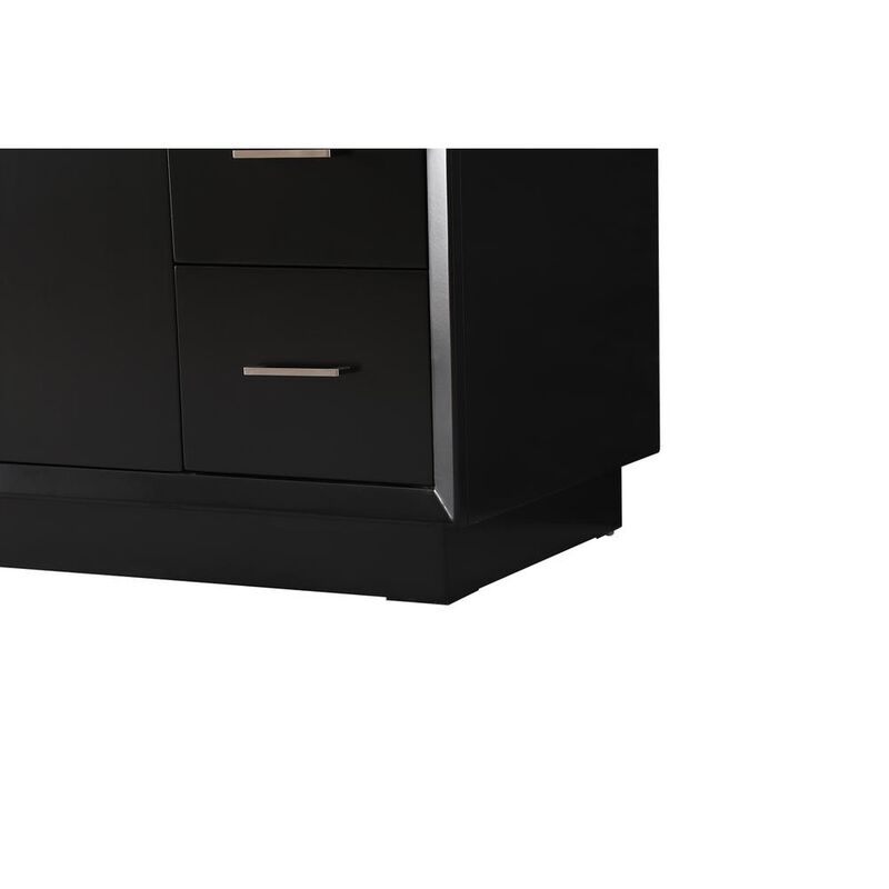 Elegant Kitchen and Bath 54 Inch SIngle Bathroom Vanity In Black
