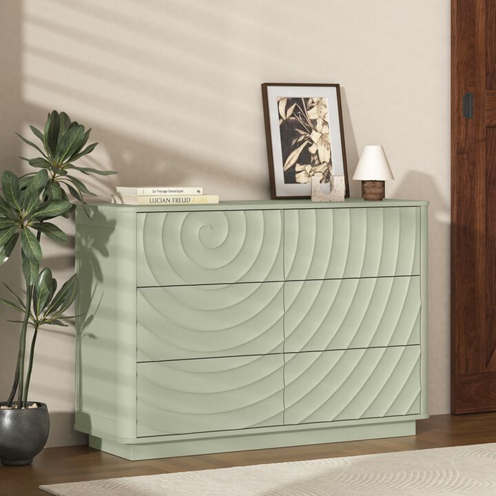 Vudnox 6 Drawer Dresser