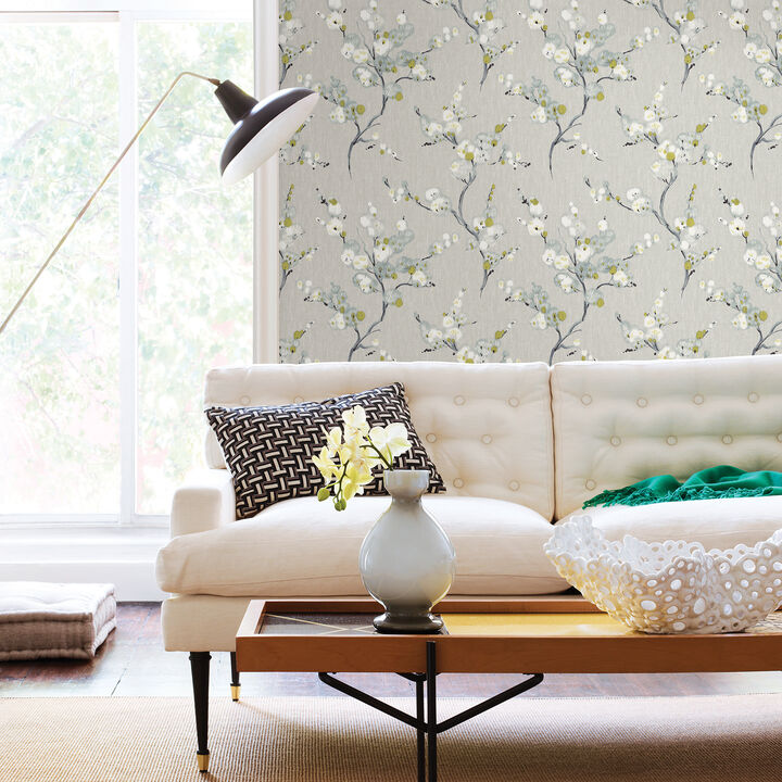 Bliss Blue Floral Wallpaper (Set of 2)