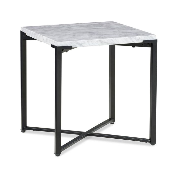 Modus Furniture Saxon End Table in Matte Black