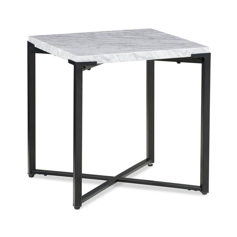 Modus Furniture Saxon End Table in Matte Black