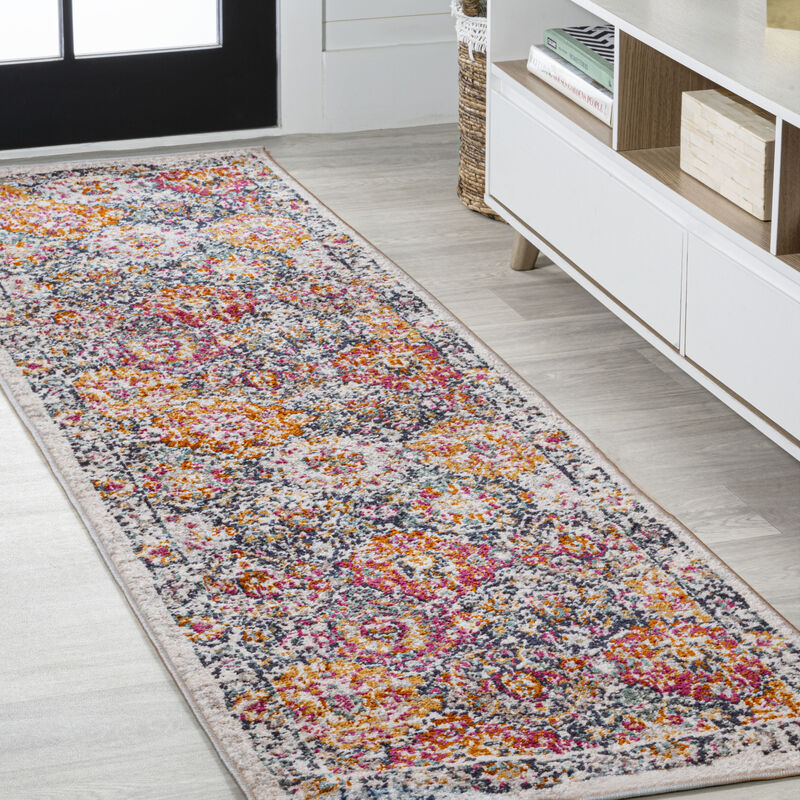 Modern Persian Boho Vintage Trellis Area Rug