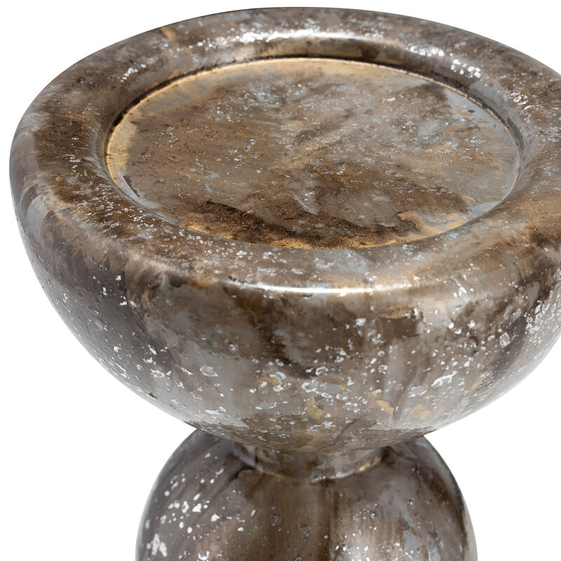 Bubbly Glass Candle Holder image number 2