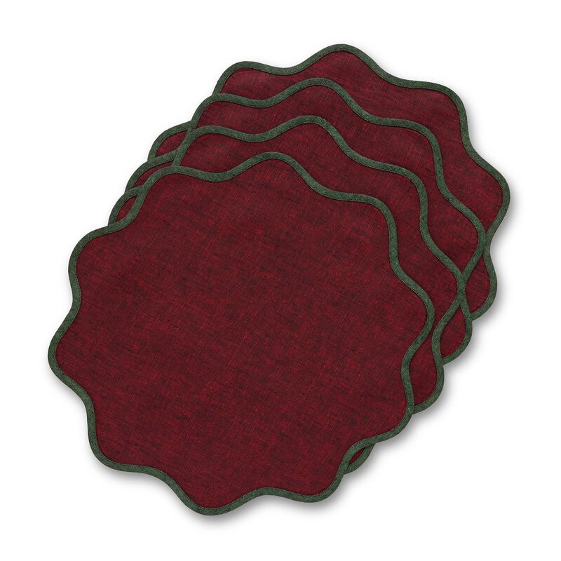 Linen Placemats - Giselle Scallop Edge image number 0