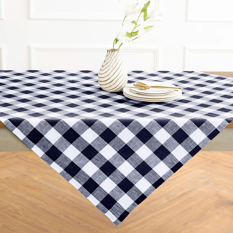 Linen Table Throw - Buffalo Check image number 0