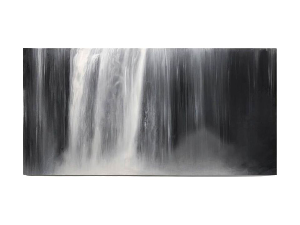 Abstract Waterfall Wall Art Black White Canvas Modern Decor for Living Room Home