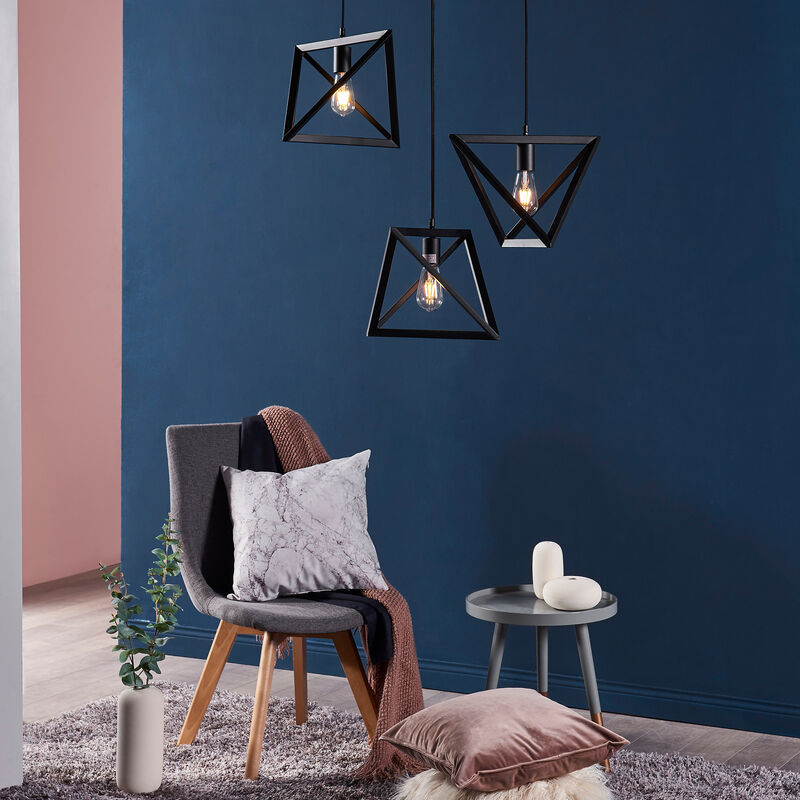 Armonia Geometric Pendant Lamp, Black image number 5