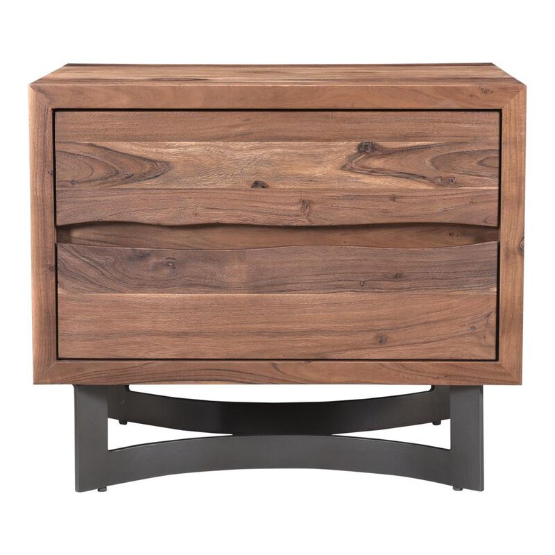 Moe's Home Collection Bent Nightstand Smoked image number 0