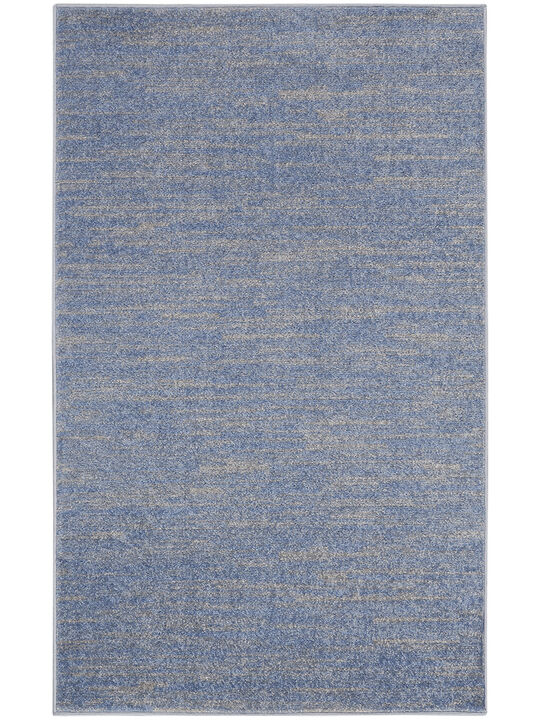 Nourison Essentials NRE01 Blue/Gray 3' x 5' Rug