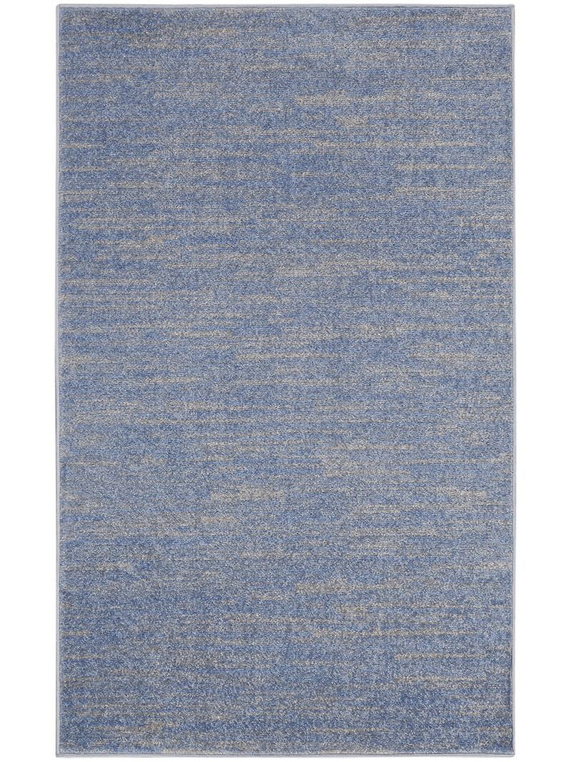 Nourison Essentials NRE01 Blue/Gray 3' x 5' Rug