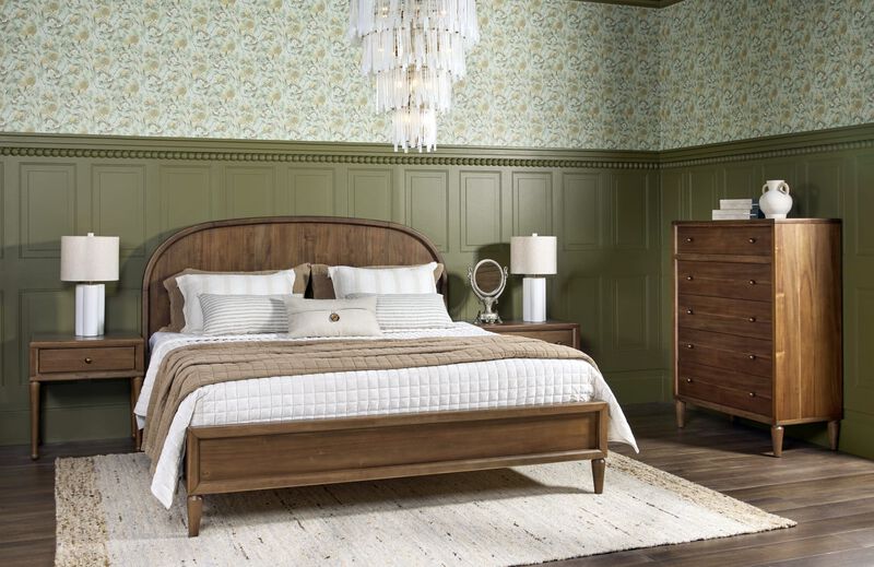 Langley Curved Wood Bed image number 2