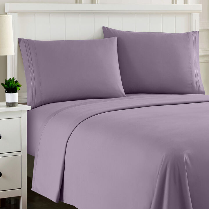 Ultra Soft 1800 Series Double Brushed Microfiber Sheet Set