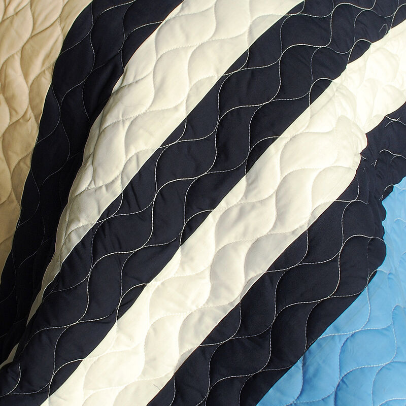 Full Queen Angels Walk on Through 3 Piece Patchwork Quilt Bedding Set image number 2
