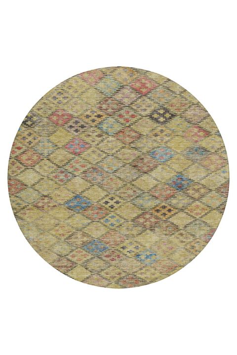 Solace SL6 Gold 8' Round Rug