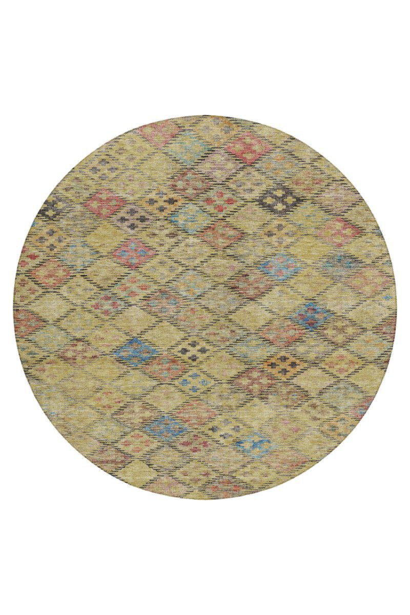 Solace SL6 Gold 8' Round Rug image number 0