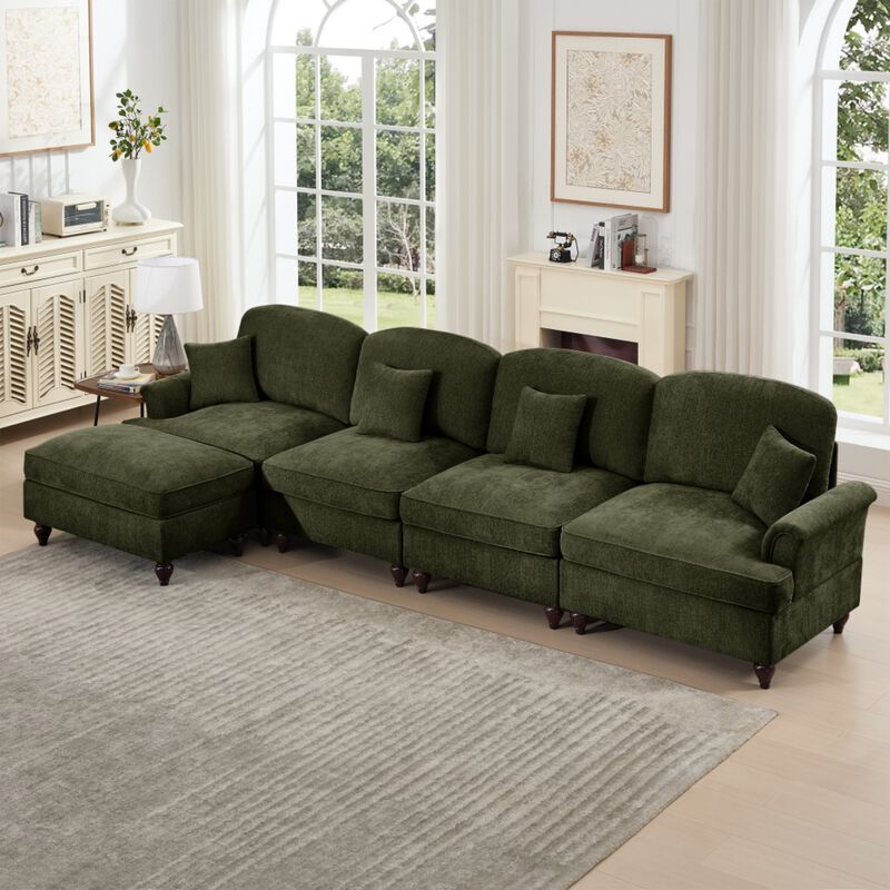 Webfur Mid-Century Modern L-Shaped Sectional Sofa image number 3