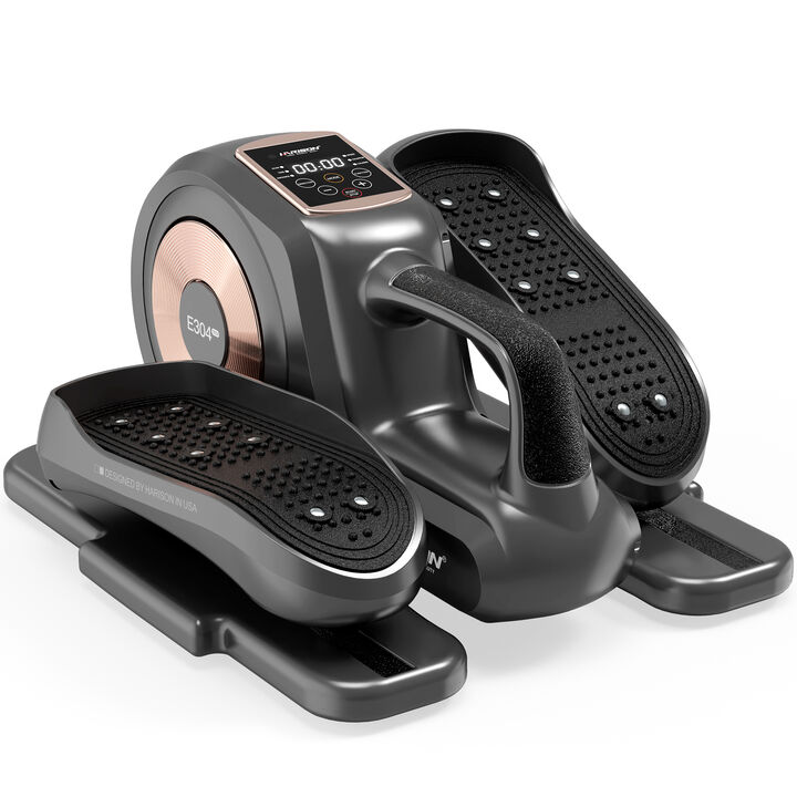 HARISON Under Desk Elliptical Machine, Magnetic Silent Leg Exerciser with Remote Control, 12-Speed Adjustable, Fully Assembled for Seniors & Home Office (HR-E304)