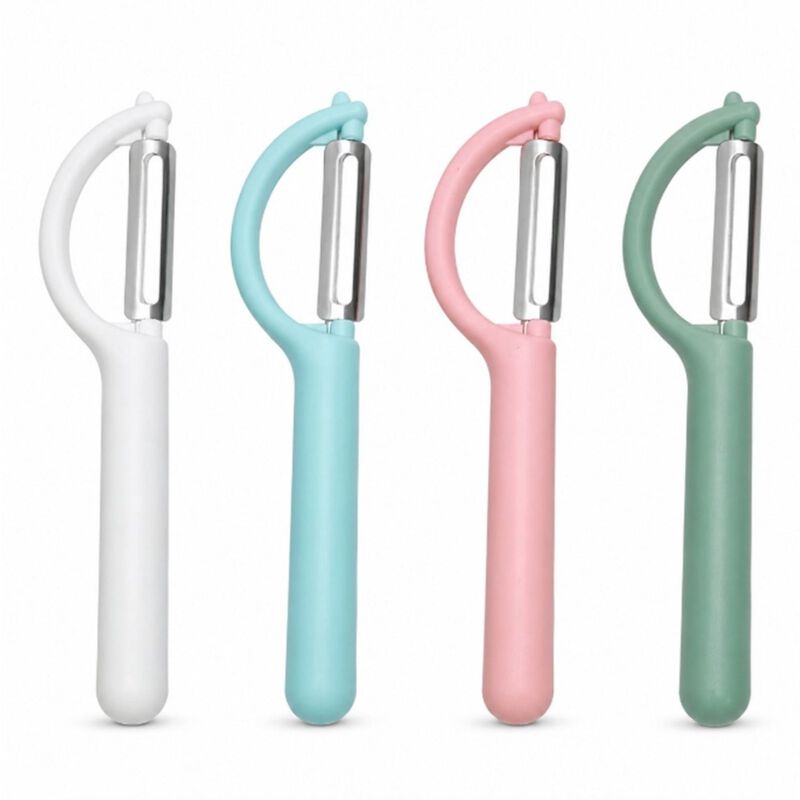 Pack of 4 Stainless Steel P-Type Vegetable Peelers image number 0